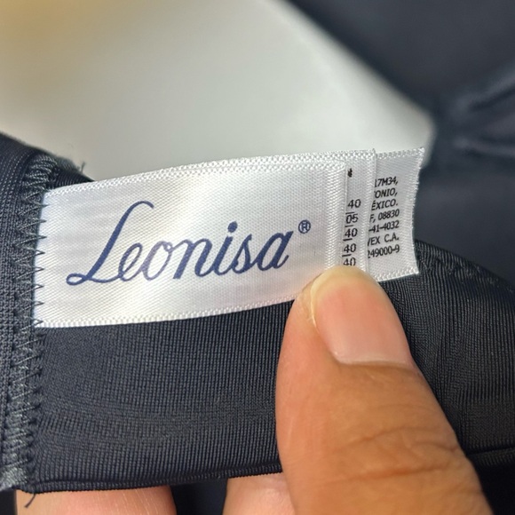 Leonida Bra Black Women Comfortable Underwired Plus Size 40 lightweight - Picture 9 of 12